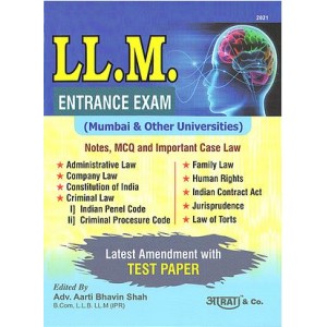 Aarti & Company's LL.M Entrance Exam 2021 (Mumbai & Other Universities) by Adv. Aarti Bhavin Shah